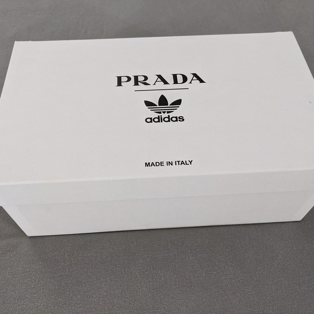 (UNISEX) ADIDAS PRADA X SUPERSTAR BLACK CORE (NEW) US 8 MEN / 9.5 W - Picture 7 of 12